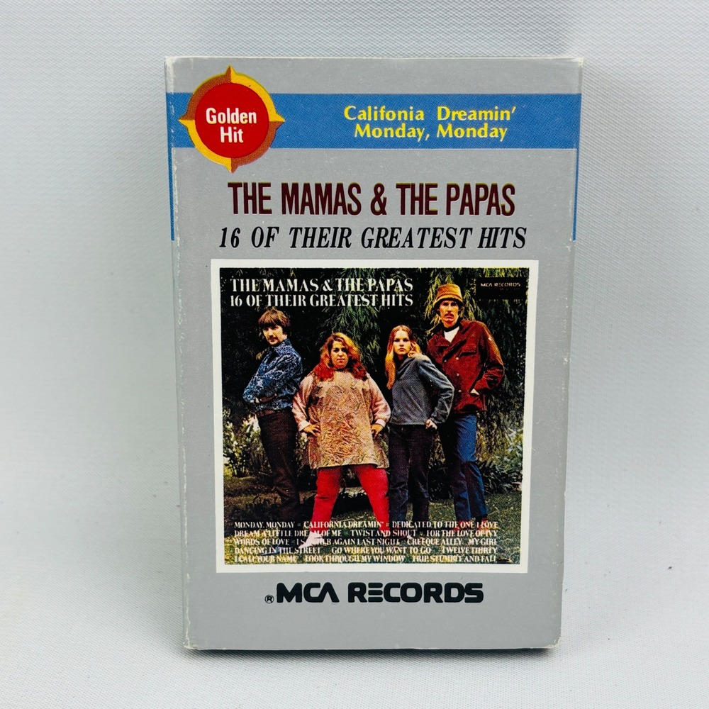 The Mamas & The Papas 16 Of Their Greatest Hits Cassette‎ Tape Korea Import